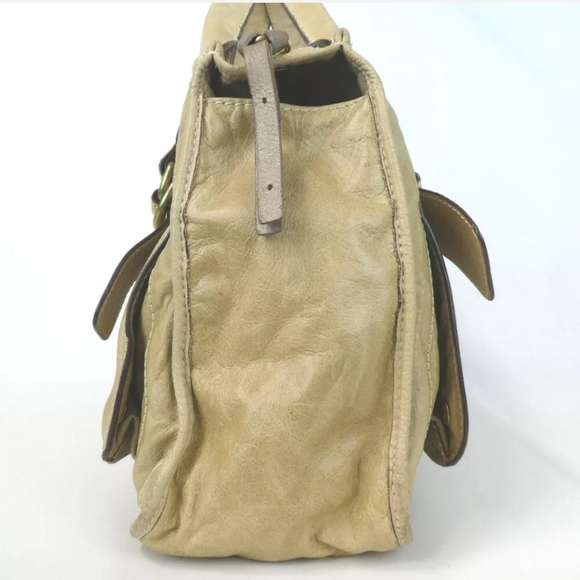 AUTHENTIC CHLOE 010756 BAY HANDBAG LEATHER TAN. - Picture 5 of 8